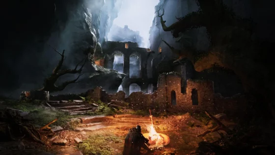 Dark Souls bonfire feu de camp