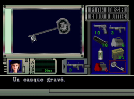 resident evil clé casque vérification